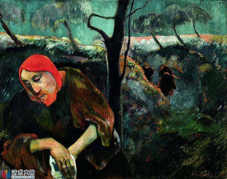 Christ in the Garden of Olives (Gauguin s self-portrait) -oil painting