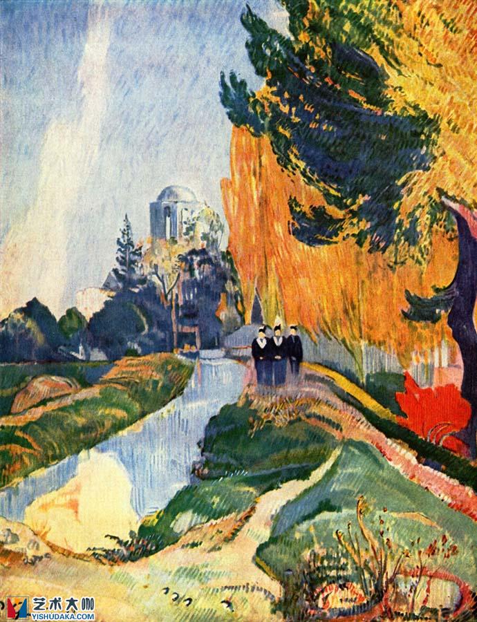 Les Alyscamps-Paul Gauguin-oil painting