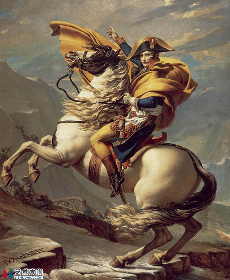 Napoleon crossing the Alps-oil painting