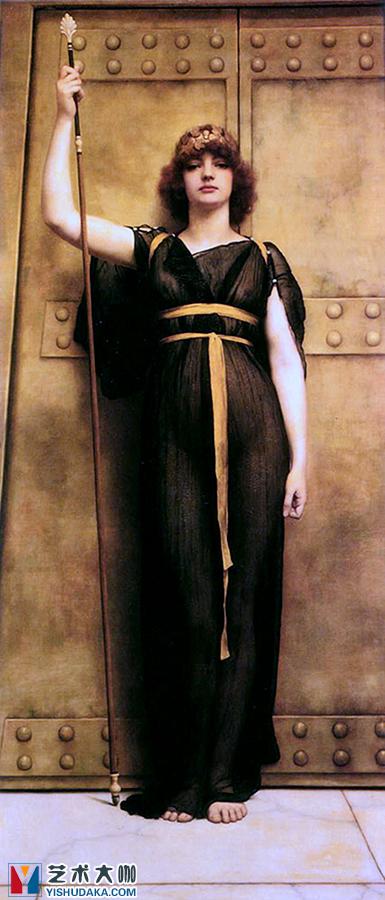 A Priestess by Godward-oil painting