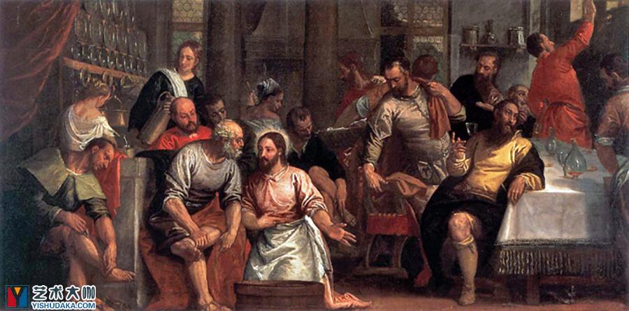 Christ Washing the Feet of the Disciples-oil painting