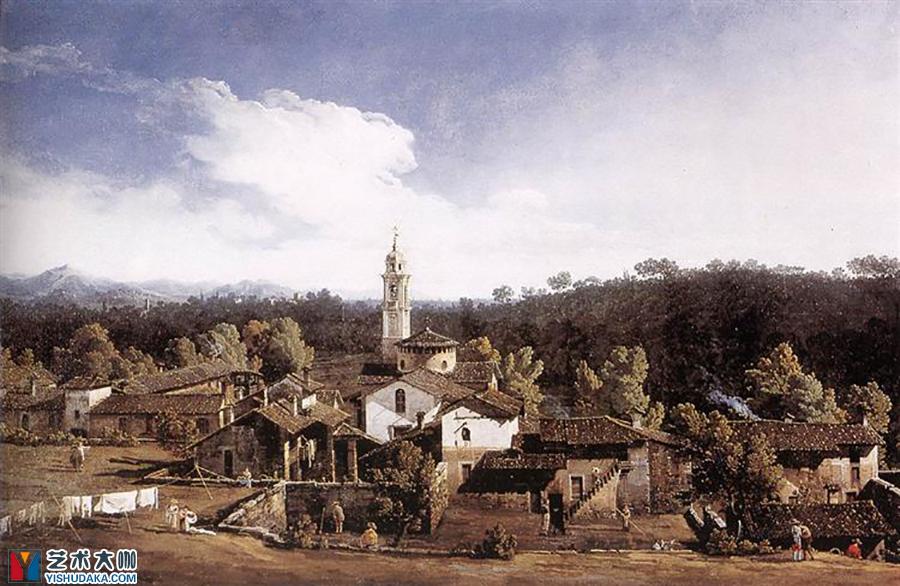 view of gazzada nevarese-oil painting