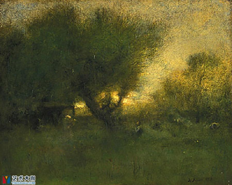 in the gloaming-oil painting