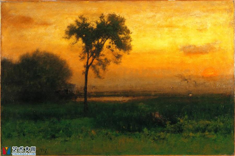 Sunrise-oil painting