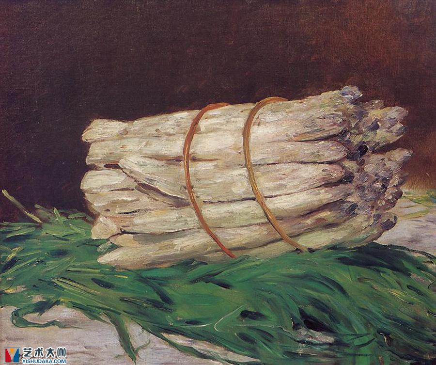 Bunch of Asparagus-oil painting