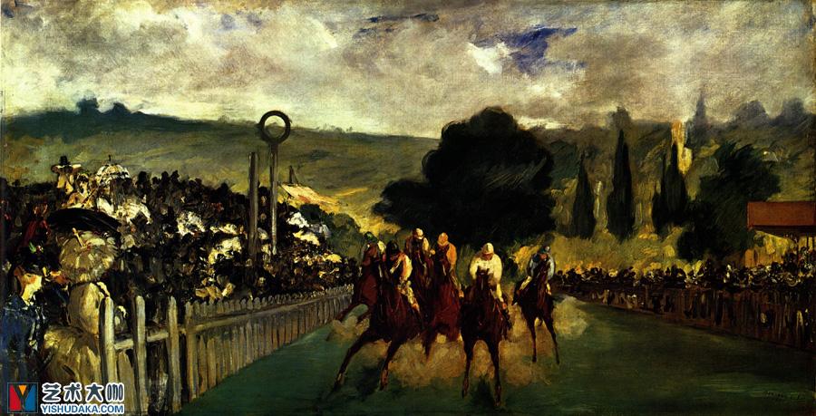 Champ de Course  Longchamp-oil painting
