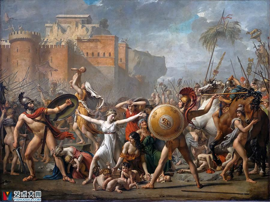 The Intervention of the Sabine Women-oil painting