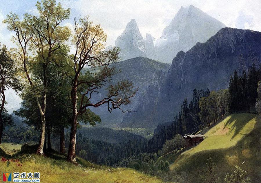 Landscape painting of tyrolean-oil painting