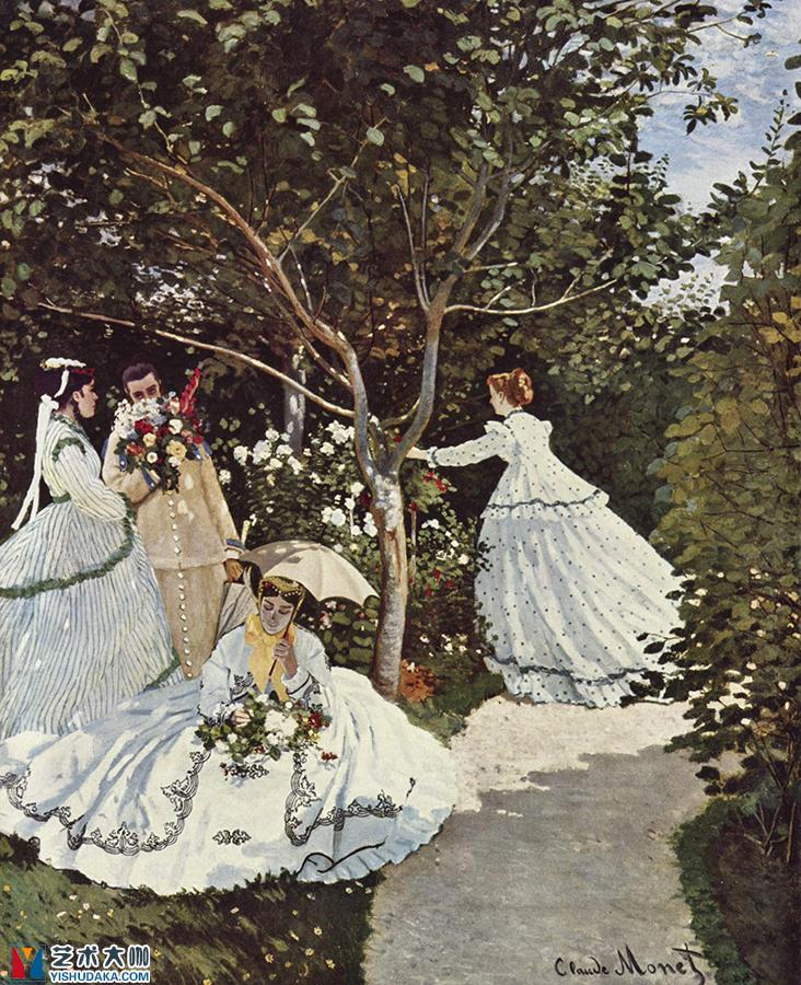 Women in the Garden-oil painting
