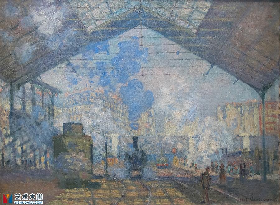 La Gare Saint-Lazare-oil painting