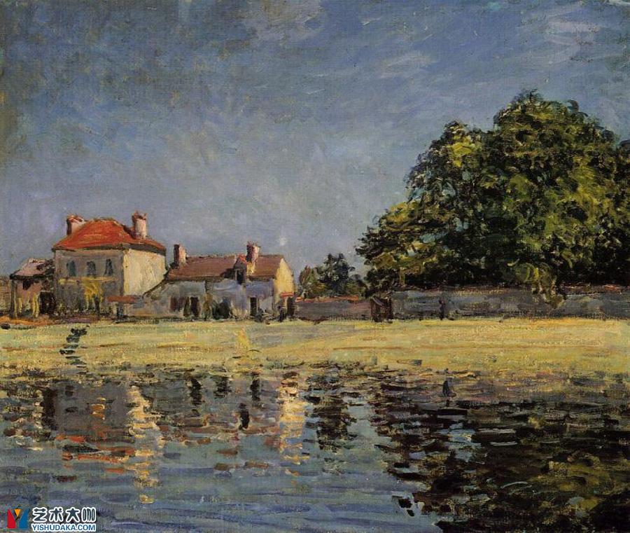 Banks of the Loing, Saint-Mammes-oil painting