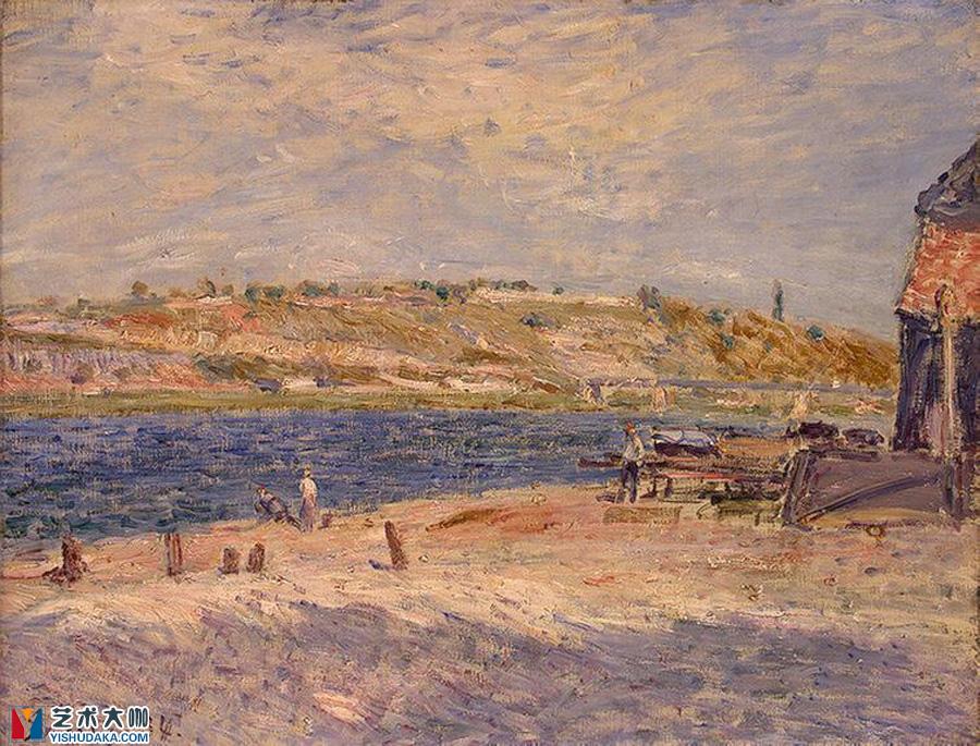 Riverbanks at Saint-Mammes-oil painting