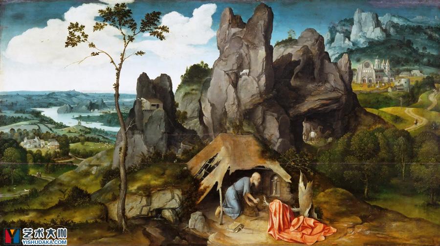 St Jerome in the Desert-oil painting