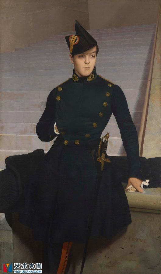 Portrait of Claude-Armand Gérôme (brother of the artist)-oil painting