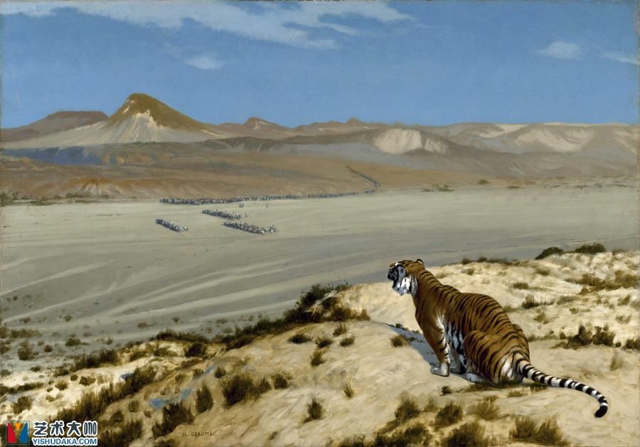 Tiger on the Watch-oil painting