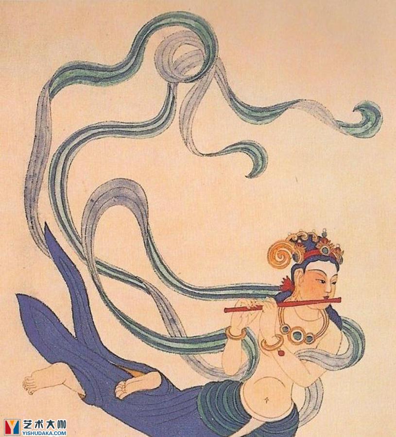 Flying sky in Dunhuang-chinese painting