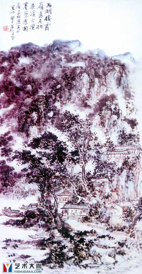 The west lake qixia-chinese painting