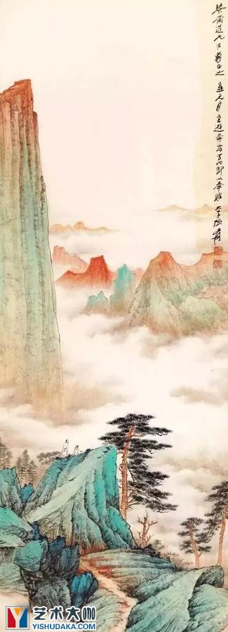 Huangshan sea of clouds-chinese painting