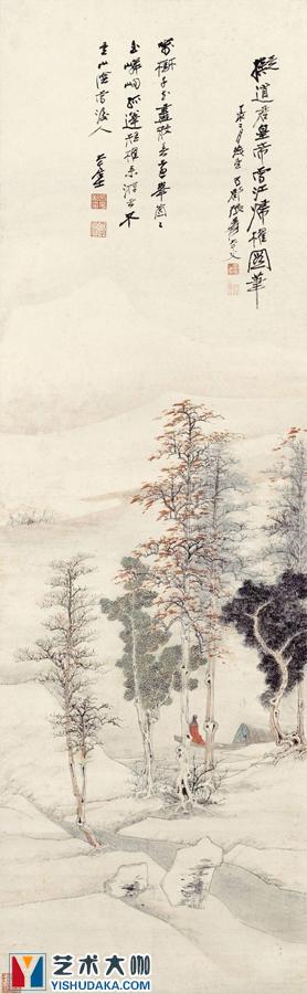 The picture of returning to the snow River-chinese painting