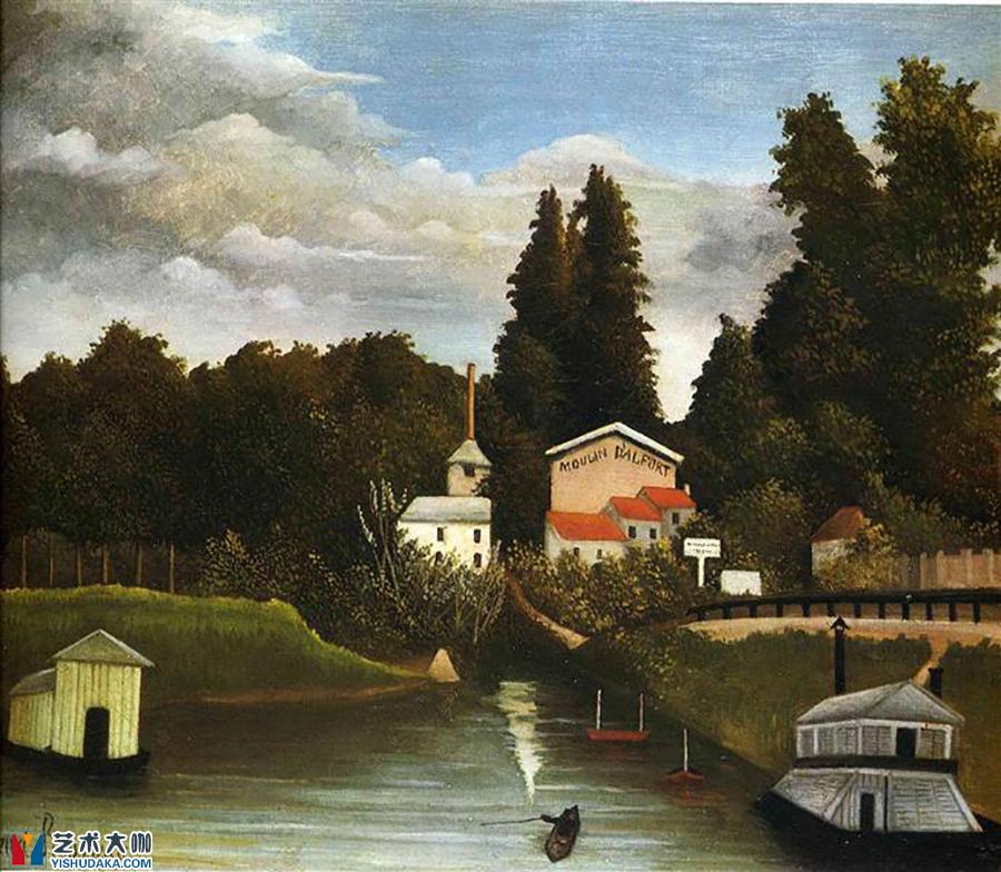 the mill at alfor-oil painting