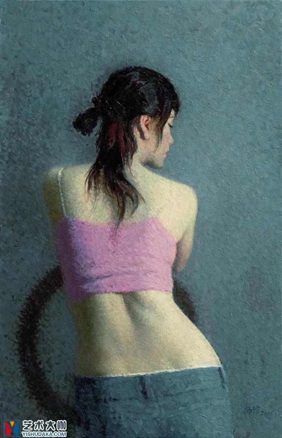 Back view-oil painting