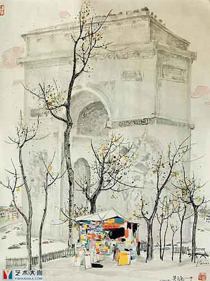 Triumphal Arch-chinese painting