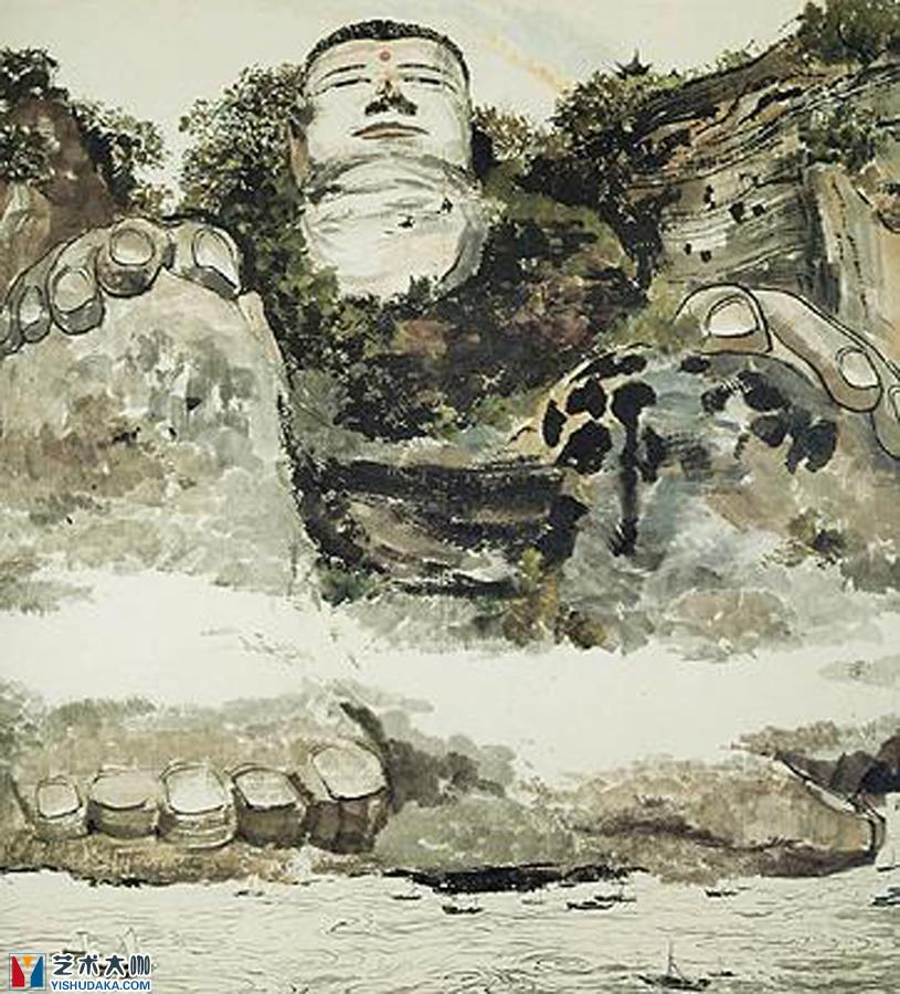 Leshan Giant Buddha-chinese painting