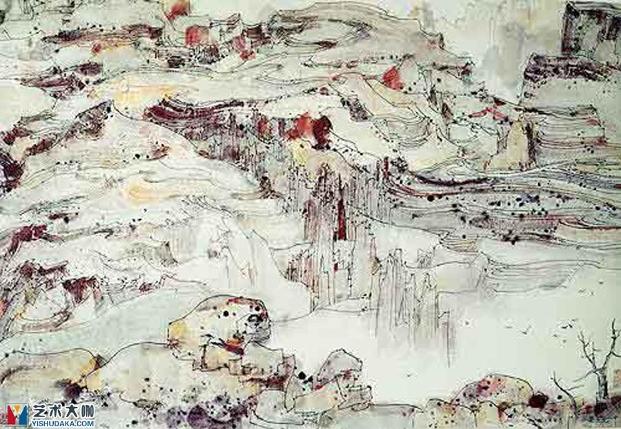 American Grand Canyon-chinese painting