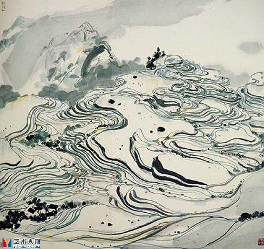 paddy field-chinese painting