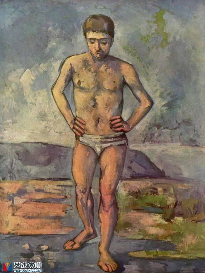 Bather-oil painting