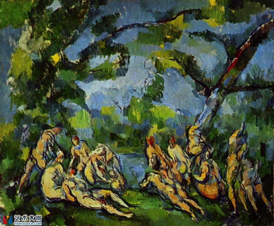 Bathers-oil painting