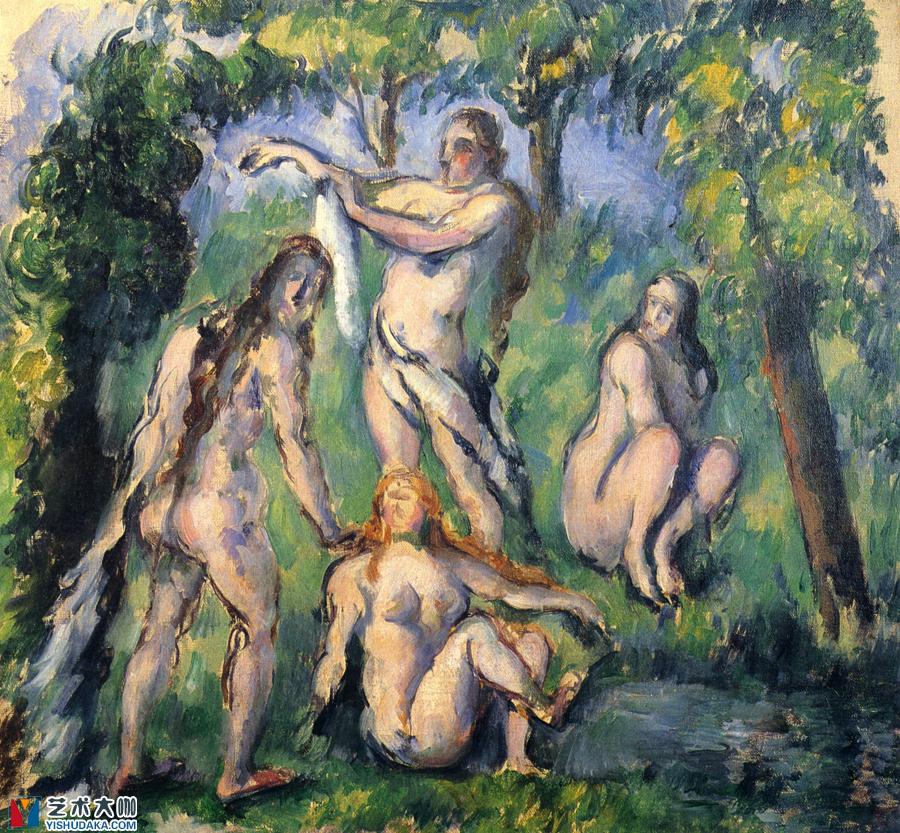 Bathers-oil painting