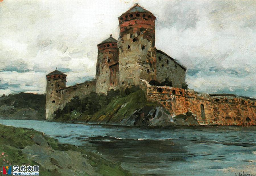 堡垒-芬兰的堡垒  油画作品