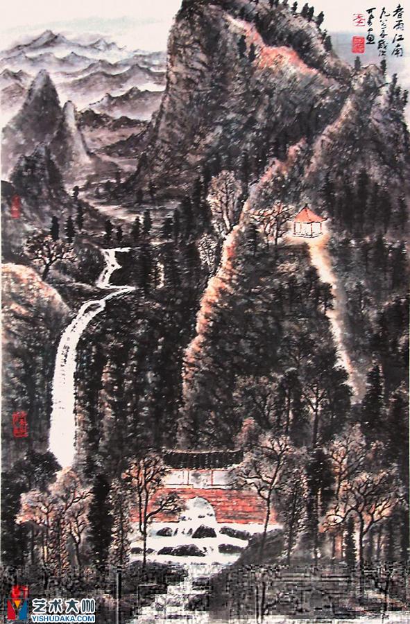 Spring rains in south China-chinese painting