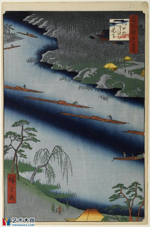 the kawaguchi ferry and zenk ji temple-prints