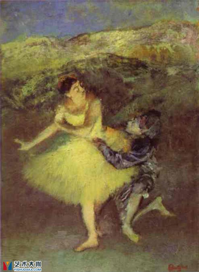 ballet at the paris opera-oil painting