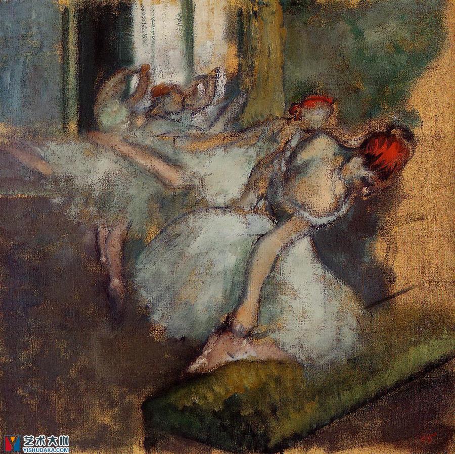 ballet dancers-oil painting