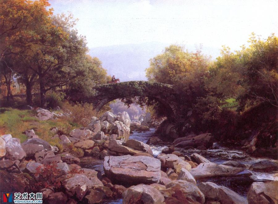efoybroen nord wales-oil painting