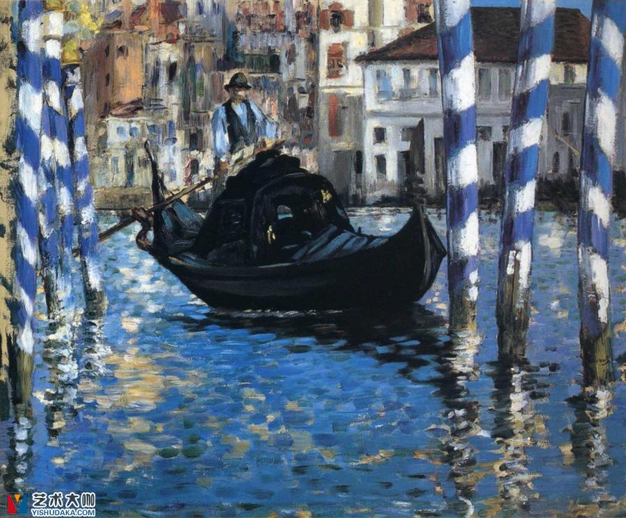 威尼斯大运河（蓝色威尼斯）油画作品