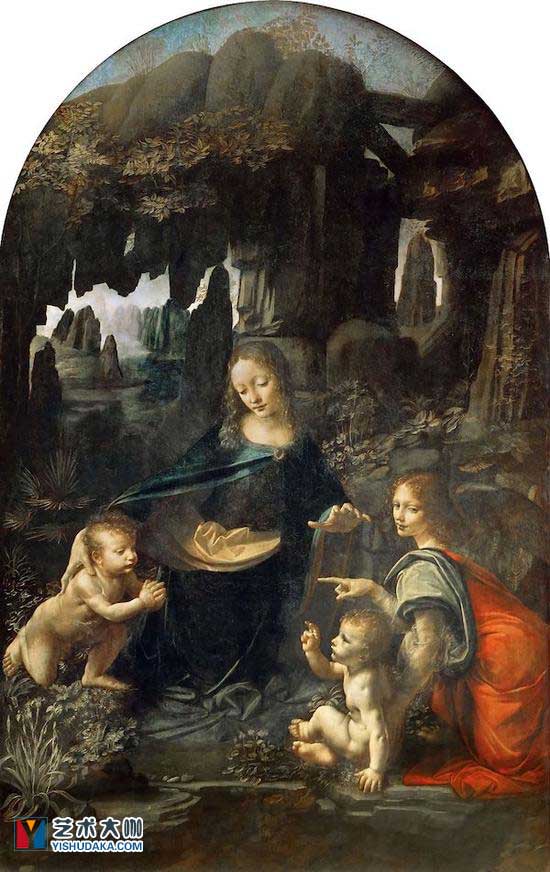 《岩间圣母》，达・芬奇，1483-1486年