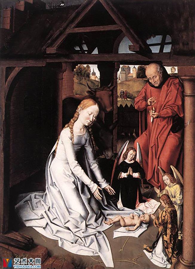 Nativity-oil painting