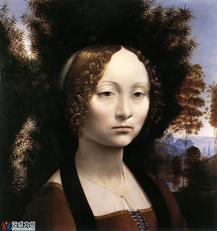 Portrait of Ginevra de Benci-oil painting