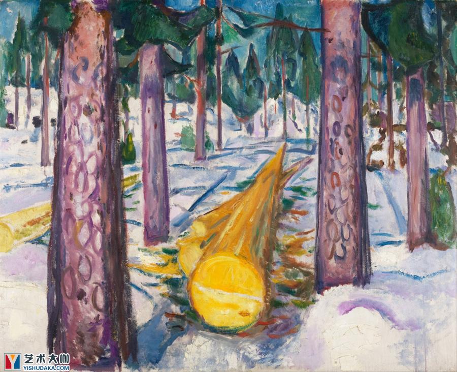 The Yellow Log-oil painting