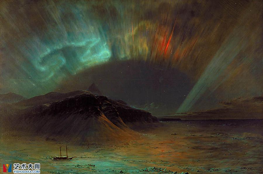 Aurora Borealis-oil painting