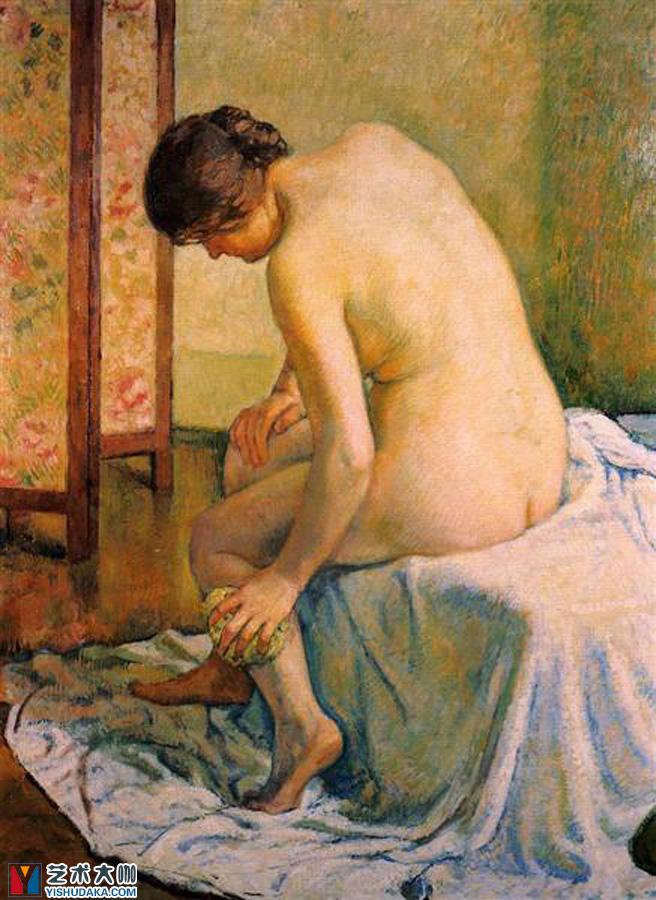 The Bather-Post-Impressionism-oil painting