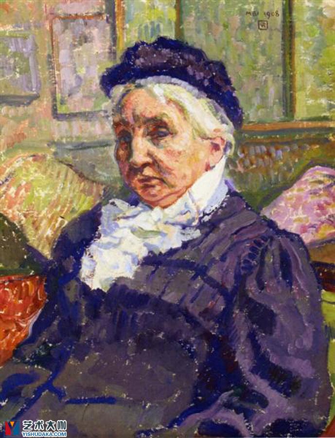 Portrait of Madame Monnon-Impressionism-oil painting