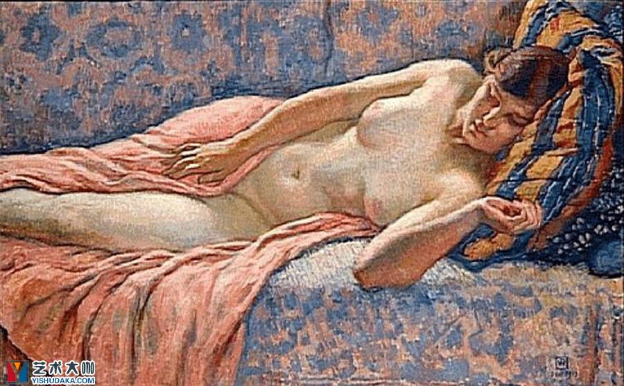 Etude of Female Nude-oil painting