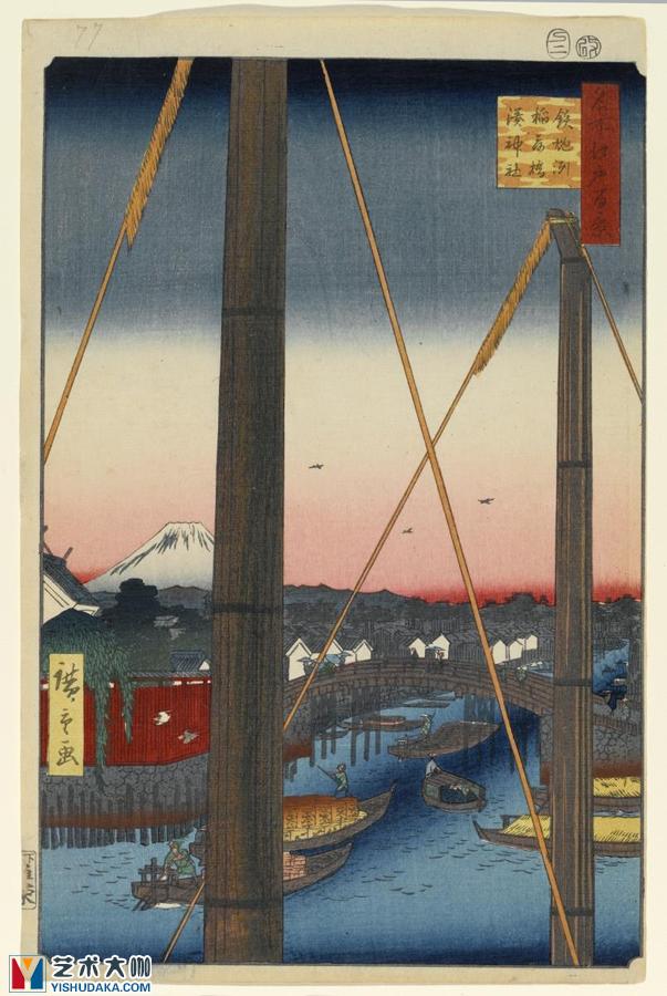 inari bridge and the minato shrine in tepp zu-prints